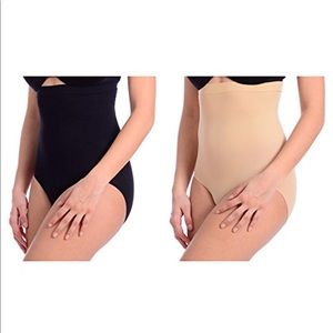 Body Beautiful High Waist Brief Nude  Sz S